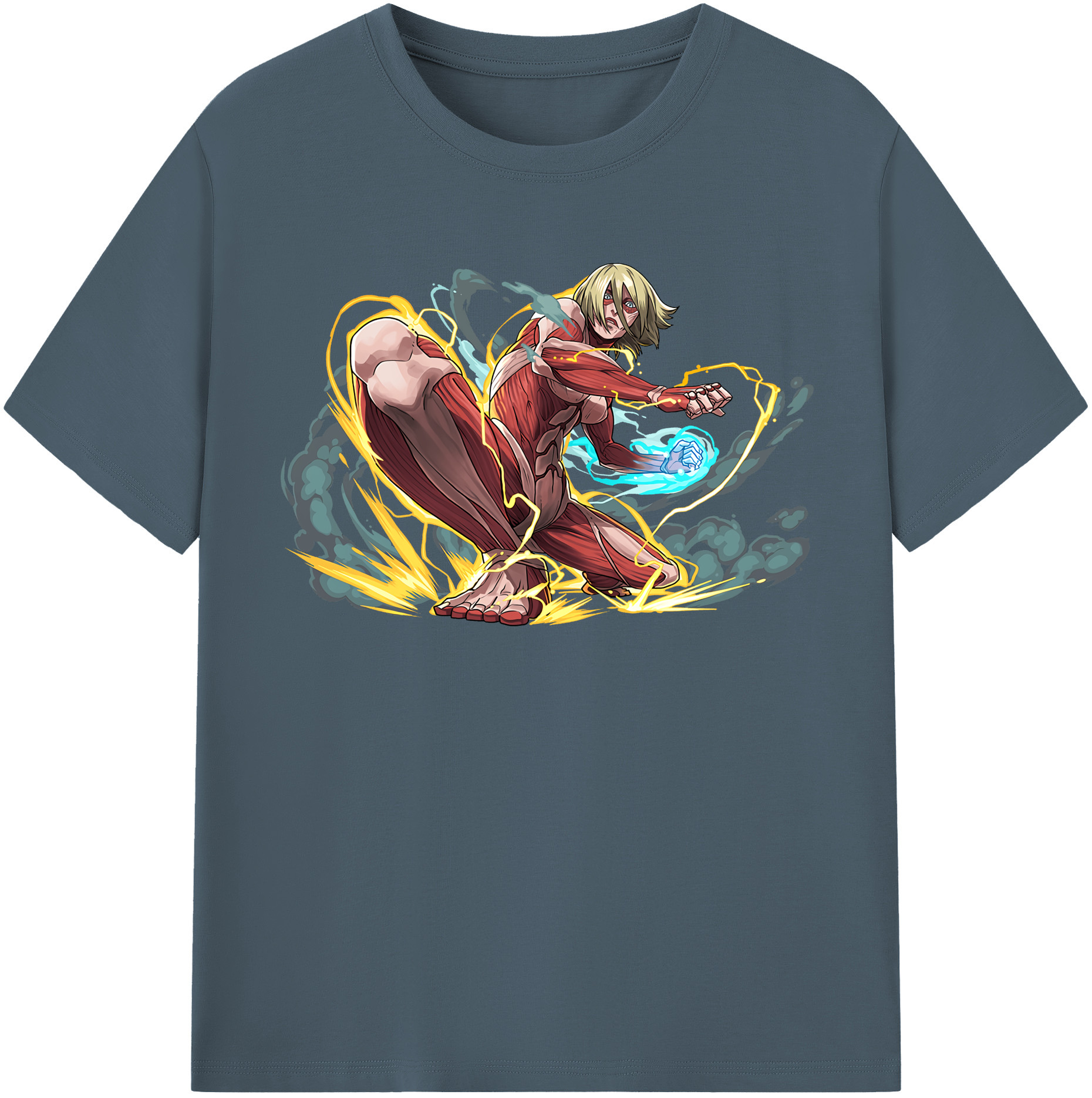 （画像用） 進撃の巨人 Attack on Titan 綿100％半袖Tシャツ（フロントプリント）